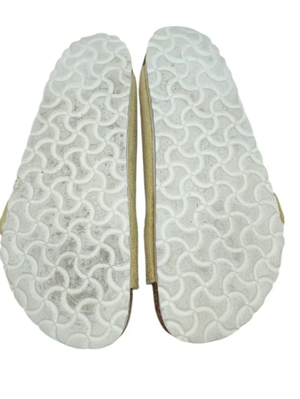 Birkenstock Arizona Sandals EU 39 US 8 Beige Suede Leather Double Strap Comfort